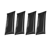 Microphone Bag, 4X Microphone Storage Bags, 4.13x11.42 inches Dustproof Shockproof PU Leather Drawstring Zipper Cover for Karaoke, Recording, Streaming, Parties, Live Performance