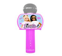 Microphone Barbie sans fil avec enceinte, une fonction changement de voix, un support téléphone rétractable et une option Bluetooth