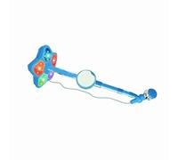 Microphone bleu pour enfants avec support | Facile à transporter en plastique léger microphone pour enfants avec lumières intégrées Cadeaux pour enfants | Convient aux services aux enfants