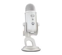 Logitech for Creators Blue Yeti Premium USB Gaming Mic pour Streaming sur PC & Mac, Special Edition, Blue VOICE Effects, Exclusive Streamlabs Themes, 4 Pickup Patterns, Plug & Play - Blanc