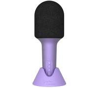 Microphone bluethooth avec haut-parleur intégré glitter pourpre