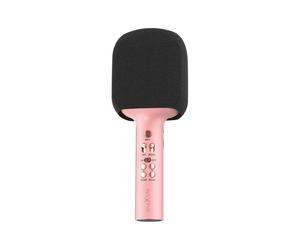 Microphone bluetooth avec haut-parleur mxbm-600 - rose- maxlife