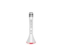 Microphone Bluetooth sons et lumières Blanc