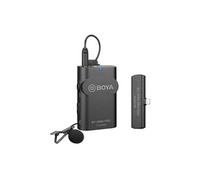 Microphone BOYA BY-WM4 2.4G Cravate Omnidirectionnel Système de Micro Sans fil (émetteur + récepteur) 60M Portée efficace