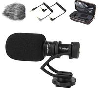 Microphone Caméra Compact Cvm-Vm10Ii Micro Directionnel À Condensateur Avec Wind Muff Microphone Cardioid Shotgun Pour Dslr Caméra Canon,Nikon,Fuji,Sony,Pana ,Smartphones Etc.(Noir[HDM5232297]