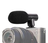 Microphone Caméra - Microphone Audio Vlogs de 3,74 Pouces, Accessoire Enregistreur Vidéo Coupe-Vent Avec Housse Éponge, Enregistrement Sonore Externe Directionnel | Microphone Portable Haute