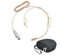 Microphone cardioïde de rechange pour émetteur sans fil Shure GLXD1+, condensateur, avec mini ta4f connecteur XLR à 4 broches, sac de transport rigide, beige