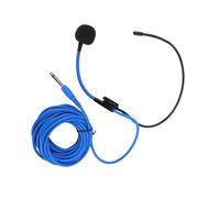Microphone Casque 6,35 Mm, Perche Filaire Réglable pour Amplificateur de Voix, Enseignement du Chant, Coaching et Présentations, Léger, Facile à Porter, Matériau ABS