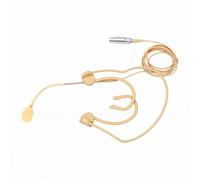 Microphone Casque avec Conception Légère à Double Contour d'oreille | Omnidirectionnel, voix claire, compatibilité pour les artistes