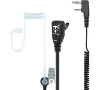 Microphone Casque Pneumatique Transparent Kenwood à 2 Broches avec Clip Transmetteur Radio Compatible TI-F8 + TS-T9+ Midland G10,G11V,CT890,BaoFeng UV5RA BF-888S