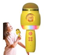Microphone chanteur sans fil, microphones de karaoké - Microphone sans fil de bande dessinée avec lumières LED pour | Fournitures de chant portables, haut-parleur pour adultes