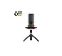 CHERRY Microphone USB UM 9.0 Pro RGB – Rétroéclairage RGB, 4 directivités, PC/Mac/PS4/PS5 – Noir cuivré