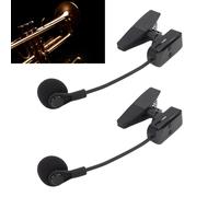 Microphone clip-on pour saxophone 2,4 GHz, batterie de 130 mAh, noir