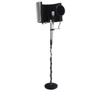 Microphone Condensateur Professionnel Studio Filtre Anti-Pop Support Cable Set