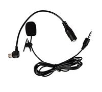 Microphone cravate 3,5 mm pour + 4 caméras d'action à clipser pour interviews vidéo, réunions, microphone omnidirectionnel