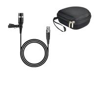 Microphone cravate à condensateur de rechange pour système de microphone sans fil Shure BLX14/CVL UHF - Parfait pour les entretiens, les présentations, le théâtre, connecteur TA4F (TQG)