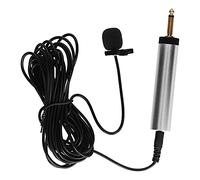 Microphone Cravate à Condensateur Haute sensibilité, Son Clair pour Guitare, Saxophone, Trompette, Violon, Piano, Filaire Portable de 5 M pour Enregistrement de Podcast - Cuivre