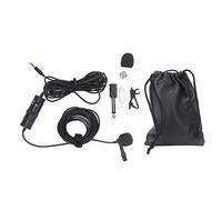 Microphone Cravate à Pince pour Appareil Photo, Compact et Facile à Utiliser, Son Haute fidélité, avec Correction de la Courbe Sonore, Câble D'enregistrement de 6 M,