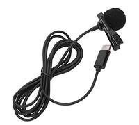 Microphone Cravate Filaire à Revers, Interface de Type C Collier de Ramassage à 360 Degrés Micro Omnidirectionnel à Clipser pour Appareil Photo Téléphone Portable Vlog Interview Vidéo