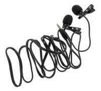 Microphone Cravate Filaire Noir pour Tablette et Ordinateur Portable