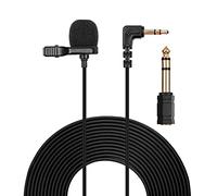 Microphone cravate H6 de rechange pour enregistreur portable Zoom H1N H1 H2N H4N PRO H5 H6, Tascam DR05X DR07X DR-05, condensateur omnidirectionnel 3,5 mm 3,7 m