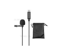 Microphone cravate numérique omnidirectionnel BOYA BY-M3, câble USB Type-C de 6 mètres