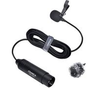 Microphone cravate omnidirectionnel - DEBSY - CVM-V02O - 4.5 m câble - XLR - Omnidirectionnel - Sans pile
