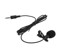 Microphone Cravate pour Caméra et Ordinateur, Noir, Léger | Caoutchouc et Métal, Utilisation Simple, Enregistrement Clair, pour Réunions et Conférences, Application Large