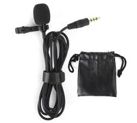 Microphone cravate professionnel omnidirectionnel à directivité polaire, câble de haute qualité, forte résistance aux interférences, compact et