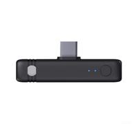 Microphone cravate sans fil pour DJI RC2 et RC PRO - Microphone compact à clipser avec réduction du bruit pour l'enregistrement vidéo, entretiens, création de contenu, noir, 5 x 1,1 x 0,8 cm (A)