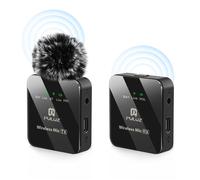 Microphone cravate sans fil PULUZ 2,4G 1 émetteur 1 récepteur Bluetooth pour smartphone PC enregistrement
