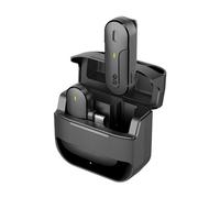 T'nB - Micro Cravate sans Fil avec boîtier de Charge, Technologie de réduction de Bruit, Plug and Play- Noir