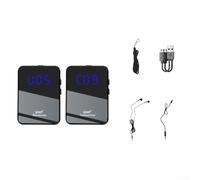 Microphone cravate sans fil UHF, moniteur intra-auriculaire à faible latence avec longue durée de vie de la batterie pour diffuser du contenu en direct (un à un)