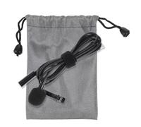Microphone Cravate Usb-c Filaire à Pince, du Bruit Hd, Noir