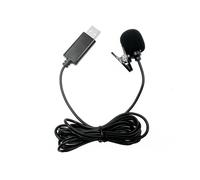 Microphone Cravate USB Omnidirectionnel Filaire à Pince Mains Libres Plug & pour Ordinateur PC Portable 2M
