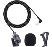 Microphone de 3,5 mm Micro Externe Mic Compatible avec JVC Kenwood Sony Alpine pour Unité Principale de Véhicule Voiture Bluetooth Activé Radio Stéréo GPS DVD, Plug and Play