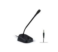 Microphone de bureau dynamique Fonestar, hauteur 36 cm, câble 170 cm, prise mono 6,3