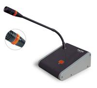 Microphone de bureau Fonestar Ding - Dong avec tonalités d'avertissement et de musique préamplificateur, avec interrupteur ON/OFF.