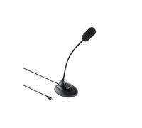 TooQ Microphone multimédia TQMM-213 – Flexible, Jack 3,5 mm, on/off – Noir