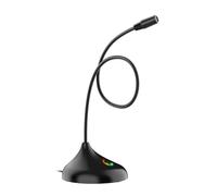 Microphone de bureau portable RGBS pour PC et ordinateur portable avec filtrage avancé du bruit et large compatibilité
