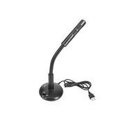 Microphone de Bureau USB avec Son Omnidirectionnel et Réduction de Bruit Noir