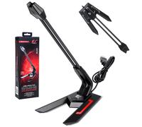 Microphone de bureau USB pour PC gaming support sur pied bouton muet reglable