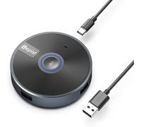 Microphone De Conférence Avec Adaptateur Usb 5 En 1,Micro À Condensateur D'Ordinateur Omnidirectionnel 360,Micro De Table Zoom Pour Pc,Mac,Lp.2108.