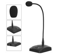 Microphone de Conférence, Microphone de Table Universel, Microphone Directionnel Professionnel, Microphone Polyvalent Haute sensibilité avec Base pour Discours Radio,