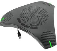 Jackly Microphone de conférence USB 360° DSP réduction de bruit (micro+haut-parleur+hub)
