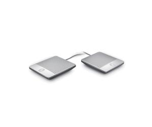 Microphone de Conférence Yealink CPE90 Argent, Connectivité Filaire, Annulation d'Écho, Câble 1.8m, Compatible CP960, Dimensions 85.98x85.98x16.35mm