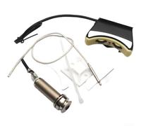 Microphone de contact piézo pour ukulélé pour micro passif ultra fin avec contrôle du volume et tonalité haute sensibilité pour guitare, violon, banjo, mandoline, argent, 15 cm