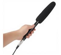 Microphone de Fusil de Chasse à Condensateur, Micro de Fusil de Chasse Directionnel Cardioïde, Microphone de Caméra Professionnel Cardioïde avec Connecteur XLR 3 Broches pour