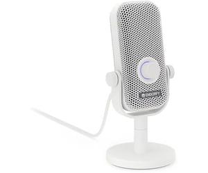 Microphone de Jeu - ENDORFY - Solum Voice S Onyx White - Cardioïde - Éclairage RVB - USB-C