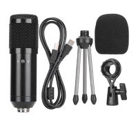 Microphone de jeu pour PC et Mac, micro à condensateur USB avec bouton de volume intelligent et circuit électronique interne de précision, léger